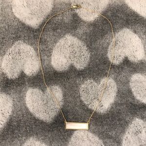 Mother of pearl gold necklace